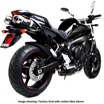 Factory ラウンドスリップオン (ペア) ステンレススリーブ eマーク Yamaha FZS 600 Fa Scorpion (スコーピオン)