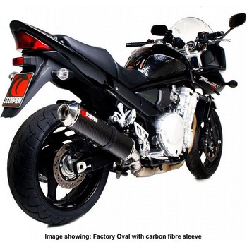 Factory ラウンドスリップオン ステンレススリーブ eマーク Suzuki GSF 1250 Bandit - Scorpion (スコーピオン)