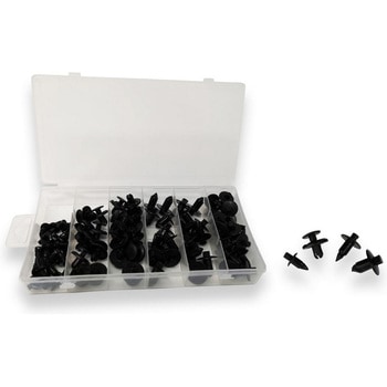 FAIRING RIVET PUSH PIN KIT - 80PCS NYLON ブラック CNC Racing (シーエヌシーレーシング)