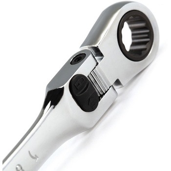14mm ラチェット片目片口スパナ(首振型/ロック付) エスコ