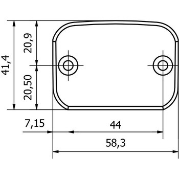 フルードリザーバー CAP フロントBRAKE - TOUCH CNC Racing (シーエヌシーレーシング)