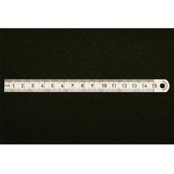 200x13mm 直 尺(ステンレス製) エスコ