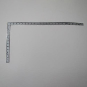 250x500mm 幅広シルバー曲尺 エスコ