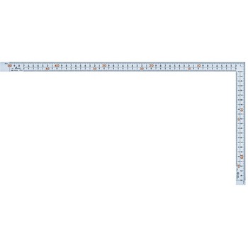 250x500mm 幅広シルバー曲尺 エスコ