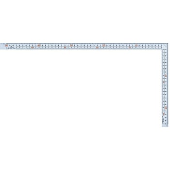 250x500mm 幅広シルバー曲尺 エスコ