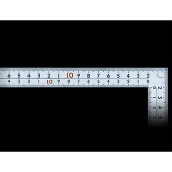 250x500mm 幅広シルバー曲尺 エスコ