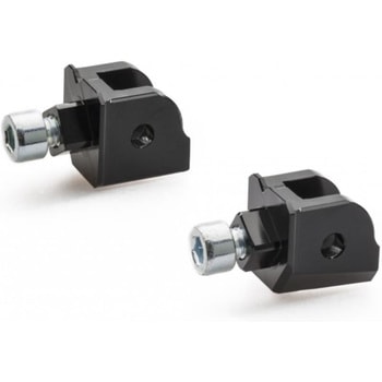 フットペグs kit EASY and TOURING - passenger adapters ブラック CNC Racing (シーエヌシーレーシング)