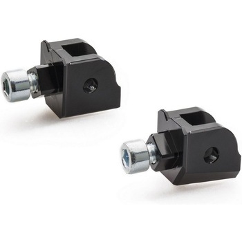 フットペグs kit EASY and TOURING - passenger adapters ブラック CNC Racing (シーエヌシーレーシング)