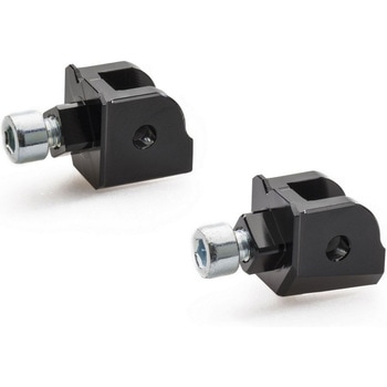 フットペグs kit EASY and TOURING passenger - adapters ブラック CNC Racing (シーエヌシーレーシング)