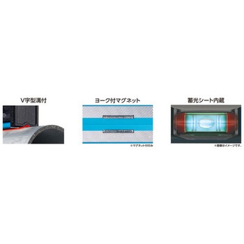100mm レベル(マグネット付) エスコ