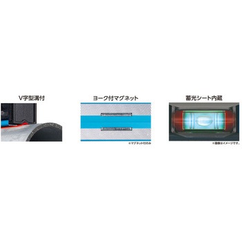 200mm レベル(マグネット付) エスコ