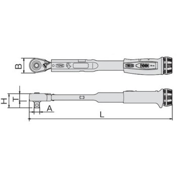 5 - 25N・m(3/8"DR) [ラチェット式]トルクレンチ エスコ