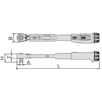 20 -100N・m(1/2"DR) [ラチェット式]トルクレンチ エスコ