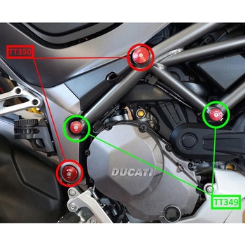 FRAME CAPS KIT DUCATI MULTISTRADA 1260 - big holes CNC Racing (シーエヌシーレーシング)