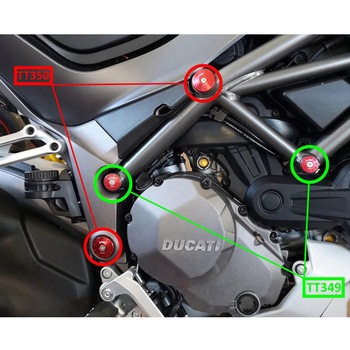 FRAME CAPS KIT DUCATI MULTISTRADA 1260 - smaller holes CNC Racing (シーエヌシーレーシング)