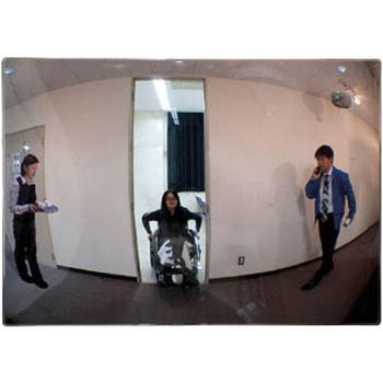 340x240mmフラット型凸面機能ミラー(左右/接着) エスコ