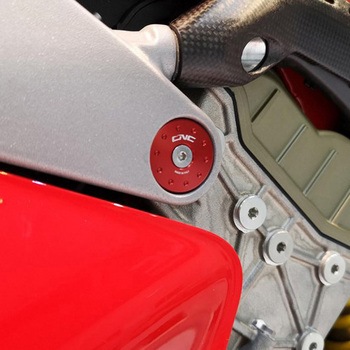 Frame caps set Ducati Panigale and Streetfighter V4 CNC Racing (シーエヌシーレーシング)