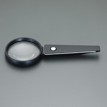 x2.5/ 75mm ハンドルーペ(LEDライト付) エスコ