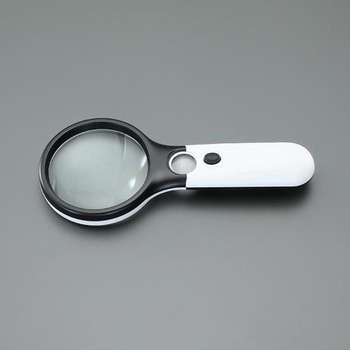 x3.0/x12.0/Φ75mm ルーペ(LEDライト付) エスコ