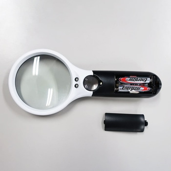 x3.0/x12.0/Φ75mm ルーペ(LEDライト付) エスコ