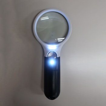 x3.0/x12.0/Φ75mm ルーペ(LEDライト付) エスコ