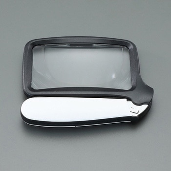 x2.0/105x60mm ルーペ(LEDライト付・折畳式) エスコ