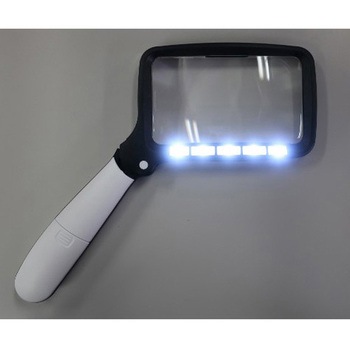 x2.0/105x60mm ルーペ(LEDライト付・折畳式) エスコ