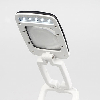 x2.5/ 95mm スタンド型ルーペ(LEDライト付) エスコ