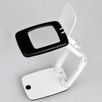 x2.5/ 95mm スタンド型ルーペ(LEDライト付) エスコ