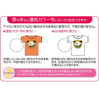 A4判 アイロンプリント紙(カラー布用/3シート) エスコ
