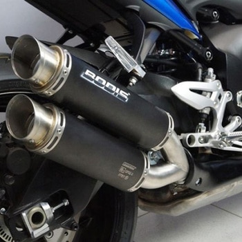GPX2 スリップオンマフラー ステンレスブラック for GSX-S1000/F 2015-2016 BODIS (ボディス)