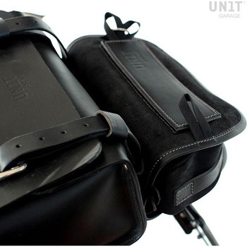 Handlebar bag Sahara Split leather | U038 UnitGarage (ユニットガレージ)