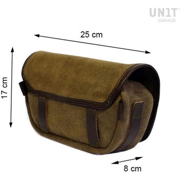 Handlebar bag Sahara Split leather | U038 UnitGarage (ユニットガレージ)