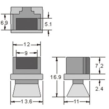 RJ45コネクタージャック用保護カバー(10個) エスコ