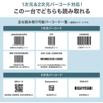 二次元バーコードリーダー エスコ