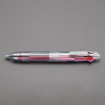 ボールペン　黒芯　水色　緑　オレンジ　黄色　ピンク　赤　2本　セット