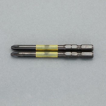 #2x 65mm 衝撃吸収ビット(高硬度/2本組) エスコ