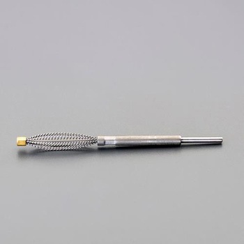 9x100mm/3mm軸 軸付ワイヤーブラシ(楕円型) エスコ