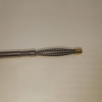 9x100mm/3mm軸 軸付ワイヤーブラシ(楕円型) エスコ