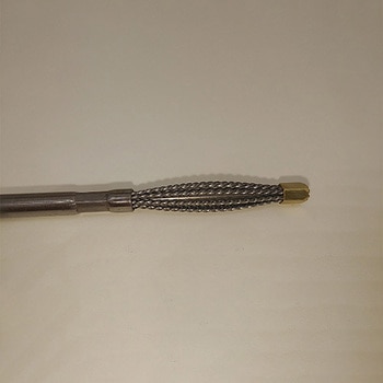 12x100mm/3mm軸 軸付ワイヤーブラシ(楕円型) エスコ