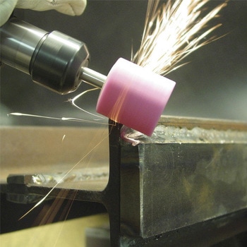 # 60・10x10mm / 6mm軸 軸付砥石(PA) - エスコ