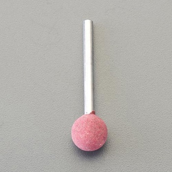 #120・10x10mm/3mm軸 軸付ゴム砥石(ソフト) エスコ