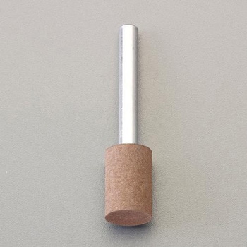 #220・10x20mm/6mm軸 軸付ゴム砥石(ソフト) エスコ