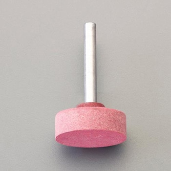 #120・40x10mm/6mm軸 軸付ゴム砥石(ソフト) エスコ