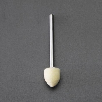 6x10mm/3mm軸 軸付フェルトバフ エスコ