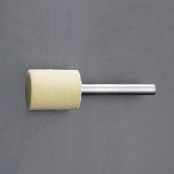 10x15mm/6mm軸 軸付フェルトバフ(ハード) エスコ