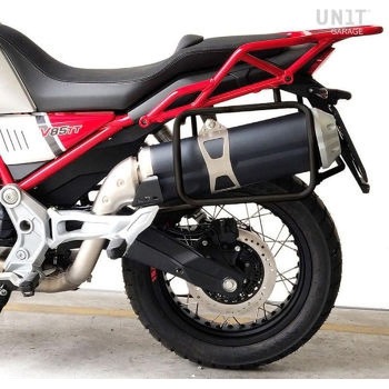 Inox サブフレーム for Aluminium サイドパニアケースs Moto Guzzi V85TT | 2252-BL UnitGarage (ユニットガレージ)