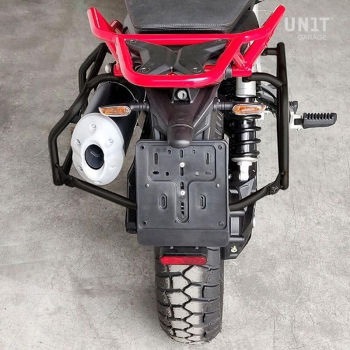 Inox サブフレーム for Aluminium サイドパニアケースs Moto Guzzi V85TT | 2252-BL UnitGarage (ユニットガレージ)