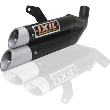 Ixil L3Xb Hyperlow-Exhaust Kawasaki Z900 Er-6 2012-14， Black (Set Ok7052C1 + Xk7352Xb) IXIL (イクシルサイレンサー)