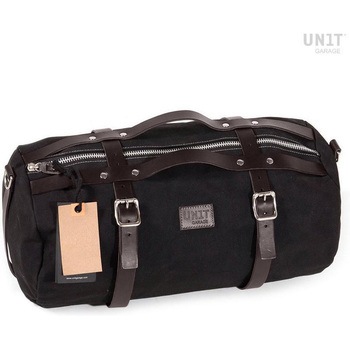 U014-Black-Brown Kalahari Duffle Bag 43L Canvas | U014 UnitGarage (���j�b�g�K���[�W) �u���b�N�E�u���E���F 64779130